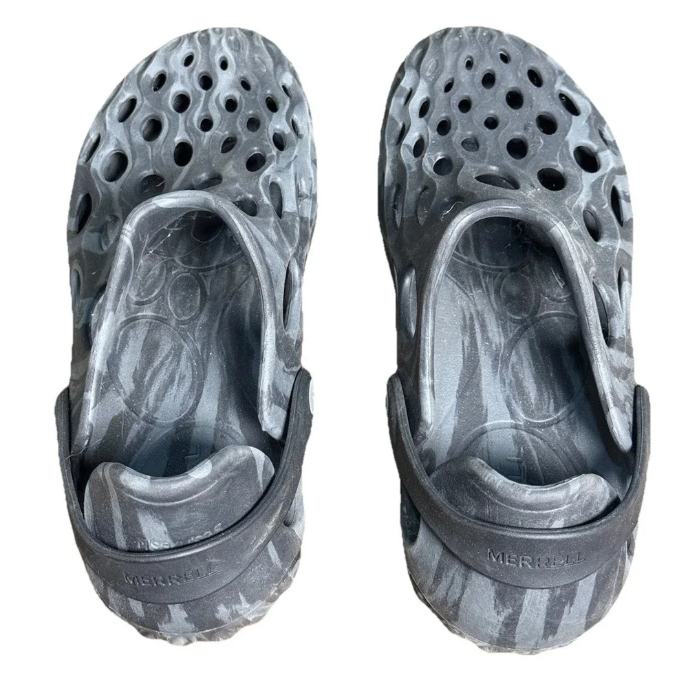Merrell Hydro Moc Sandals Shoes Black Gray M8/W9.5 Water Shoes Gorpcore EUC